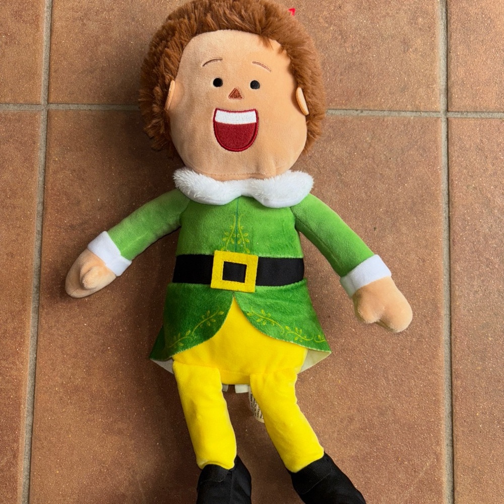 Buddy the Elf Doll plush stuffed toy will Ferrell holiday 17” Christmas like new